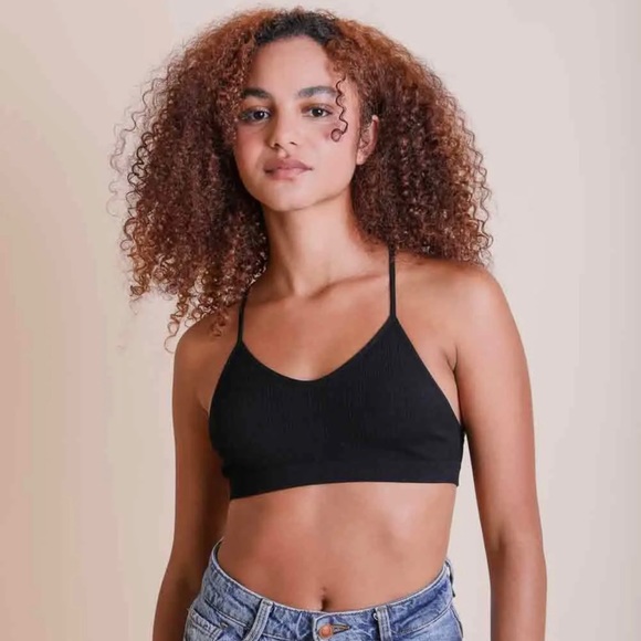 Blush Tattoo Mesh Racerback Bralette - Picture 2 of 3